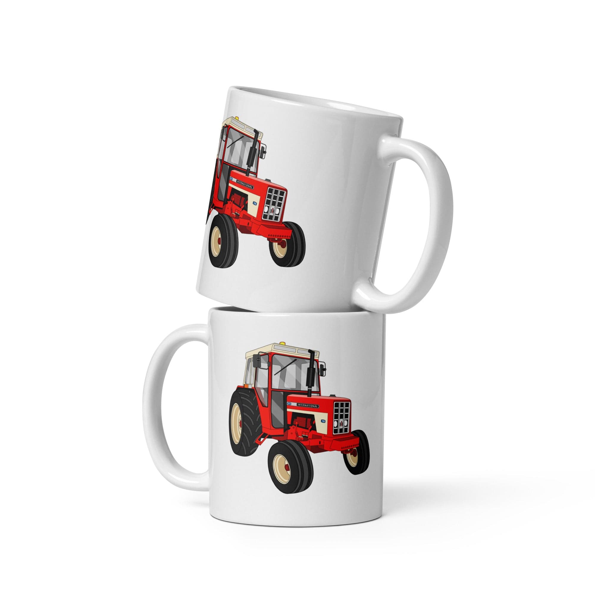 The Tractors Mugs Store Mug (White) International 674 White glossy mug Quality Farmers Merch