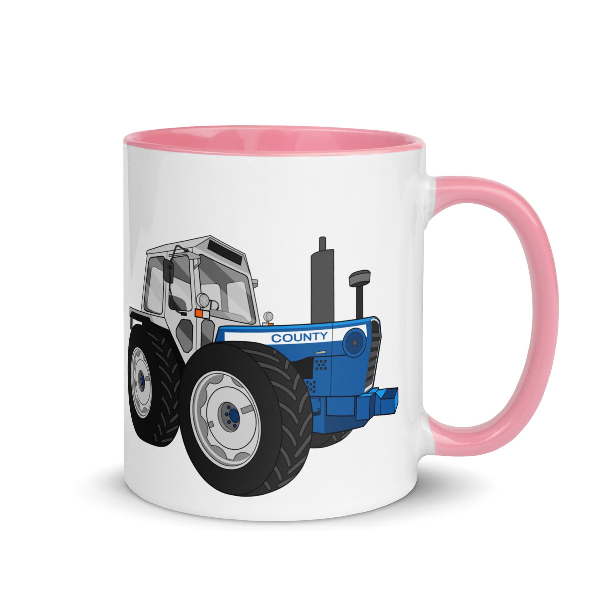 The Tractors Mugs Store Mug with Color Inside Pink County 1884 (1981)  Mug with Color Inside Quality Farmers Merch