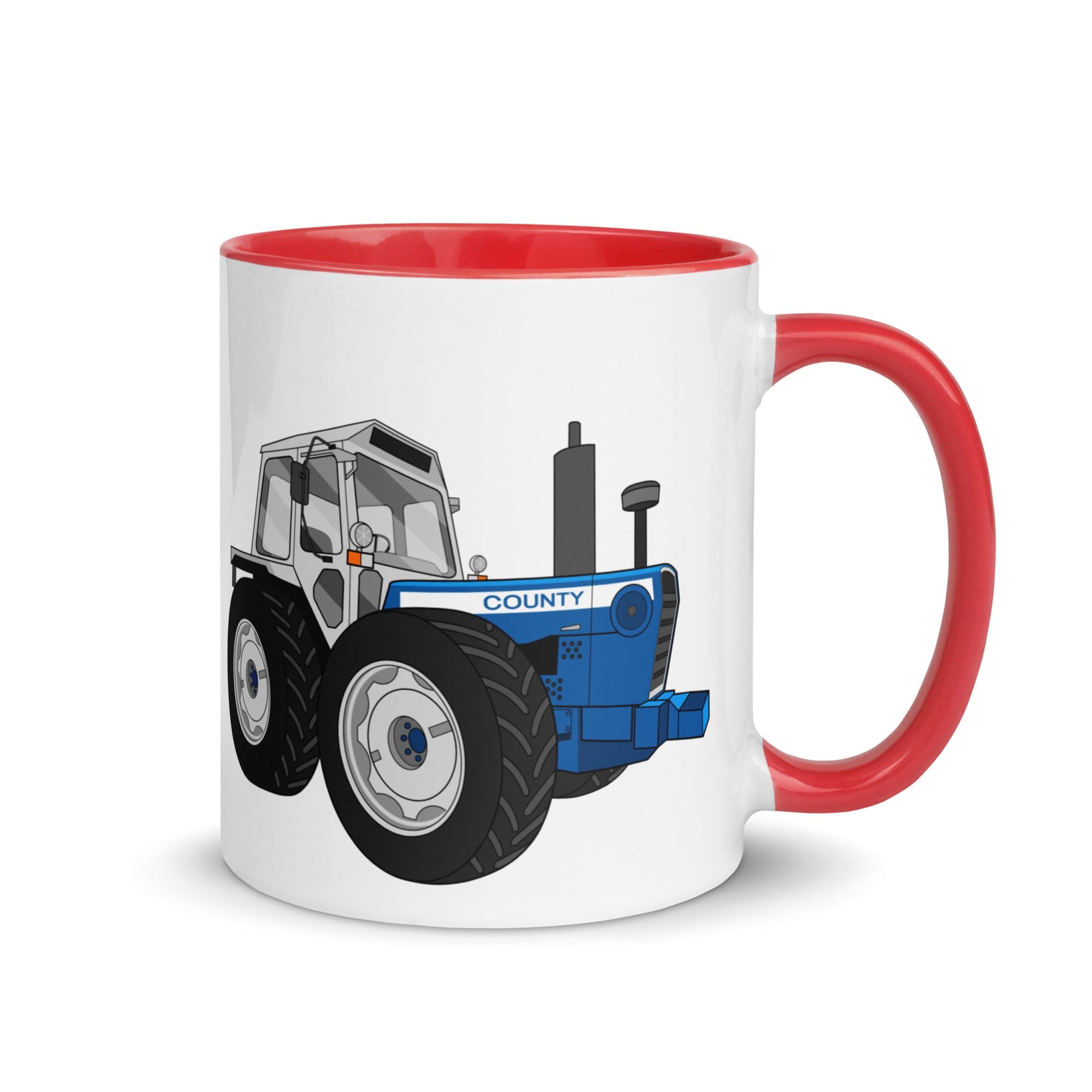 The Tractors Mugs Store Mug with Color Inside Red County 1884 (1981)  Mug with Color Inside Quality Farmers Merch