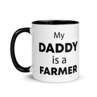 The Tractors Mugs Store My Daddy is a Farmer Mug with Color Inside Quality Farmers Merch