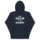 The Tractors Mugs Store Navy Blazer / S KEEP CALM spread SLURRY Unisex Hoodie Quality Farmers Merch