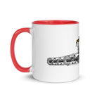 The Tractors Mugs Store New Holland CR Combine Harvester (2004) 2.0 Mug with Color Inside Quality Farmers Merch