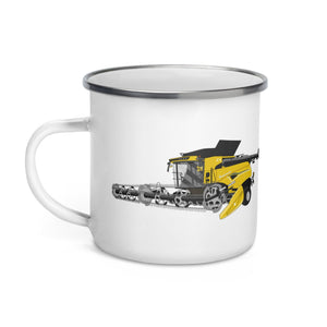The Tractors Mugs Store New Holland CR Combine Harvester (2004). Enamel Mug Quality Farmers Merch