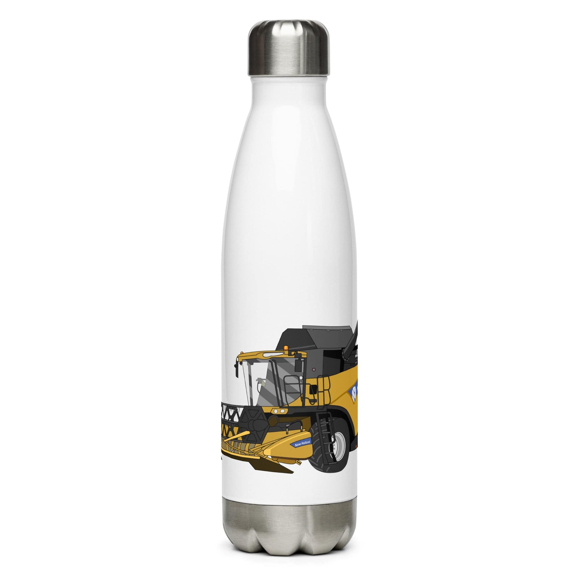 The Tractors Mugs Store New Holland CX 8060 Combine Harvester Stainless steel water bottle Quality Farmers Merch