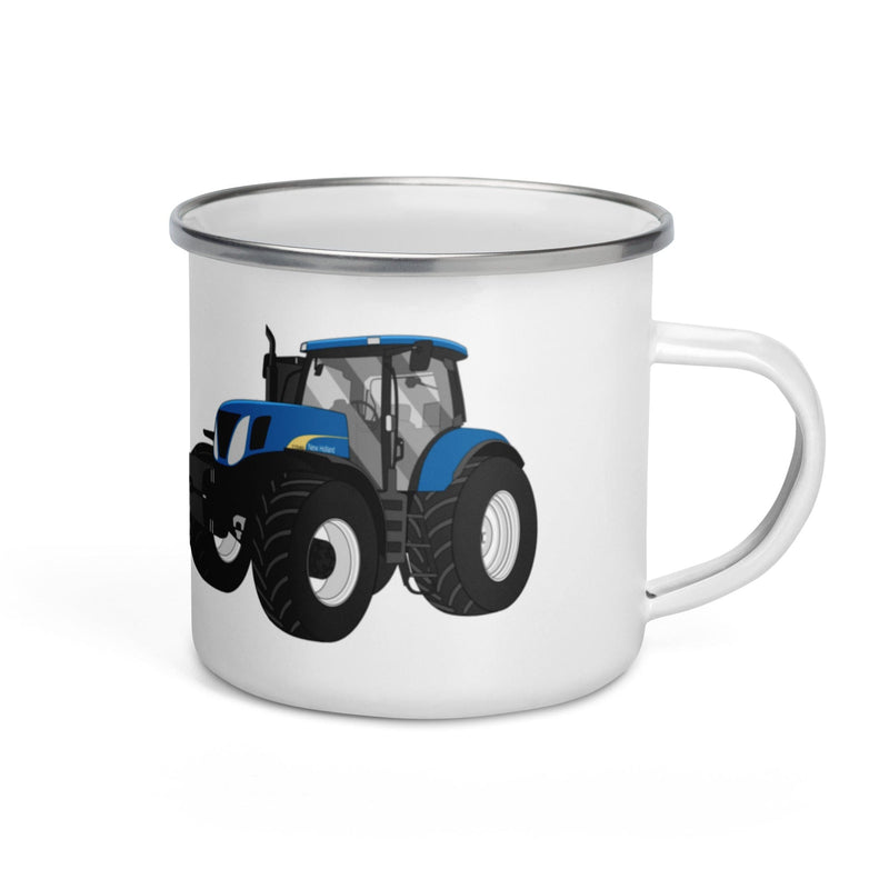 The Tractors Mugs Store New Holland The 7040 -1 Enamel Mug Quality Farmers Merch