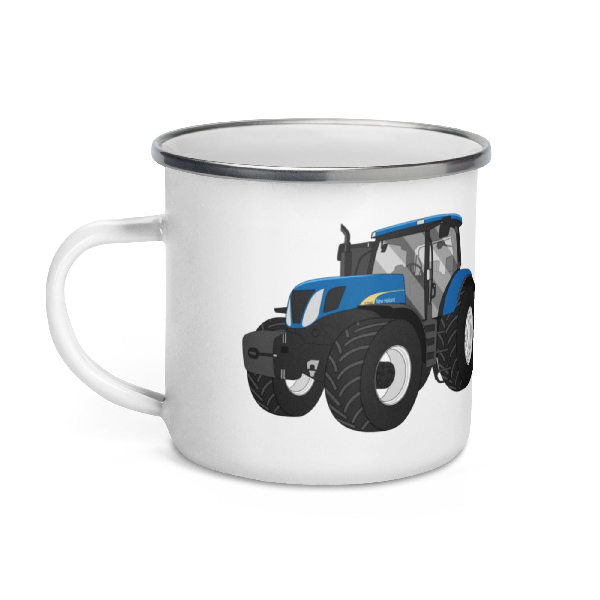 The Tractors Mugs Store New Holland The 7040 -1 Enamel Mug Quality Farmers Merch