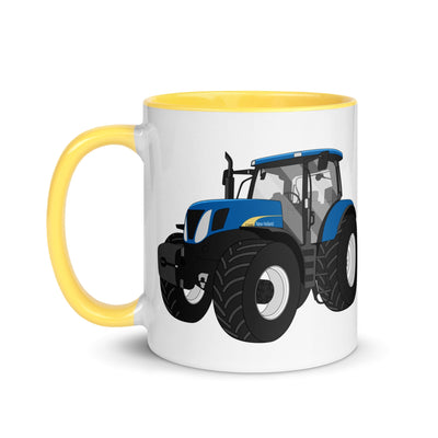 The Tractors Mugs Store New Holland The 7040 -1 Mug with Color Inside Quality Farmers Merch