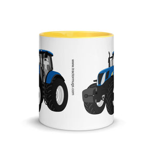 The Tractors Mugs Store New Holland The 7040 -1 Mug with Color Inside Quality Farmers Merch