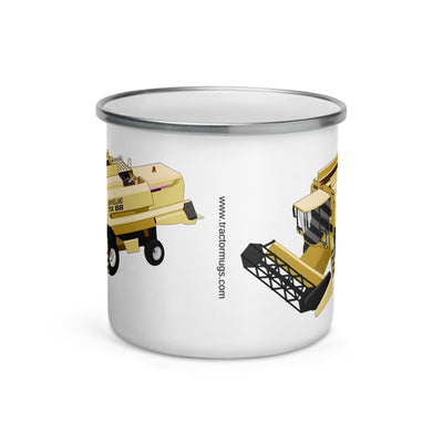 The Tractors Mugs Store New Holland TX 66 Combine Harvester Enamel Mug Quality Farmers Merch