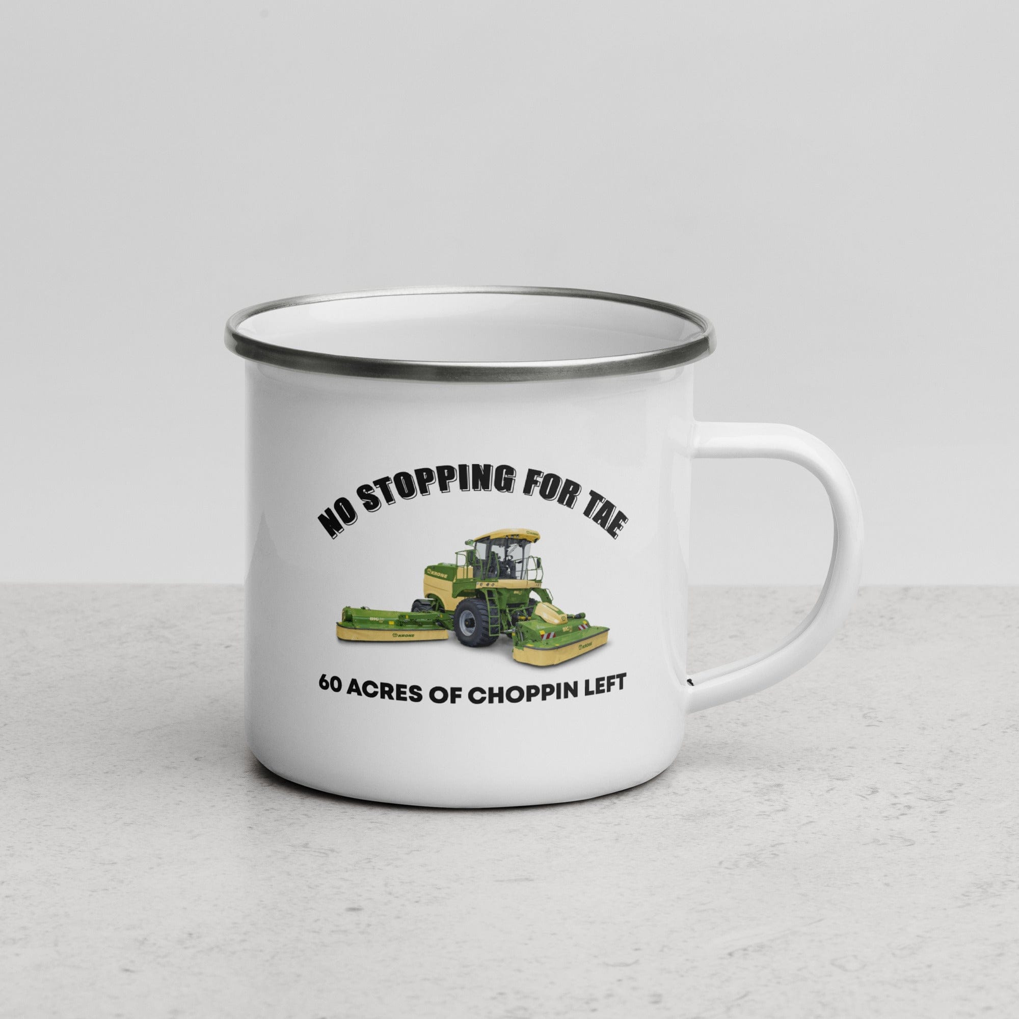 The Tractors Mugs Store No Stopping for TaeEnamel Mug Quality Farmers Merch