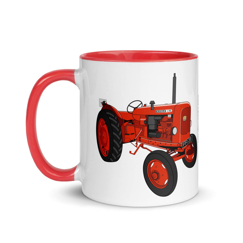 The Tractors Mugs Store Nuffield 4 60 Mug with Color Inside Quality Farmers Merch