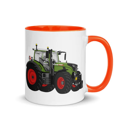 The Tractors Mugs Store Orange Fendt 728 Vario Mug with Color Inside Quality Farmers Merch