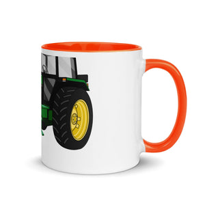 The Tractors Mugs Store Orange John Deere 3050 2WD 2.0 Mug with Color Inside Quality Farmers Merch