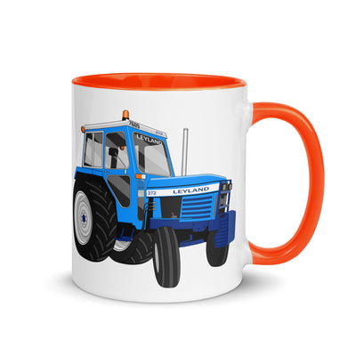 The Tractors Mugs Store Orange Leyland 272 Mug with Color Inside Quality Farmers Merch