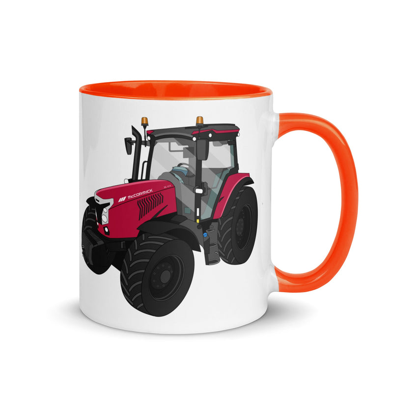 The Tractors Mugs Store Orange McCormick X6.414 P6-Drive Mug with Color Inside Quality Farmers Merch