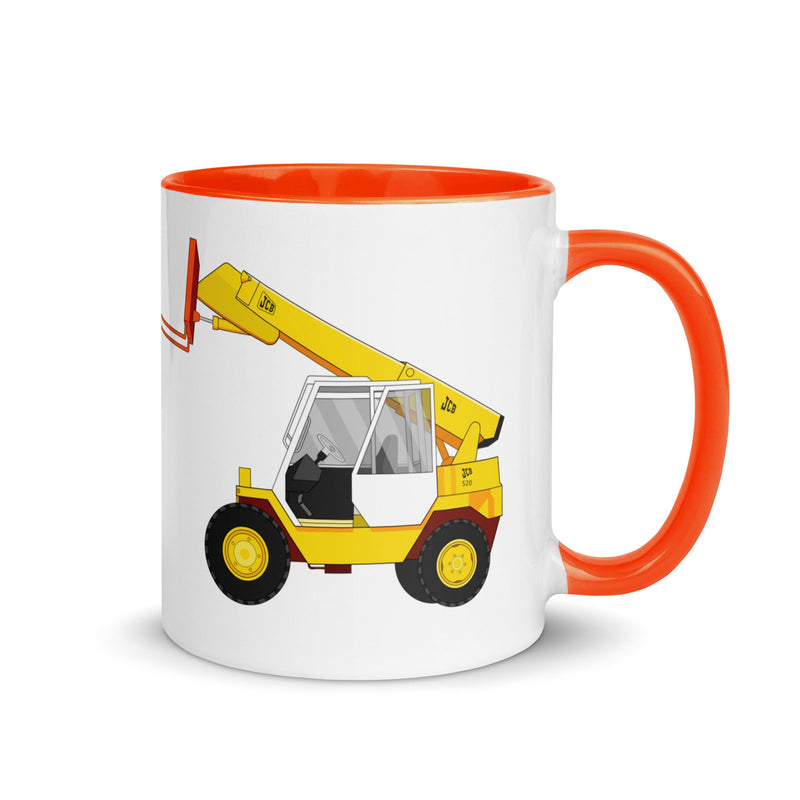 The Tractors Mugs Store Orange Mug with Color Inside Quality Farmers Merch