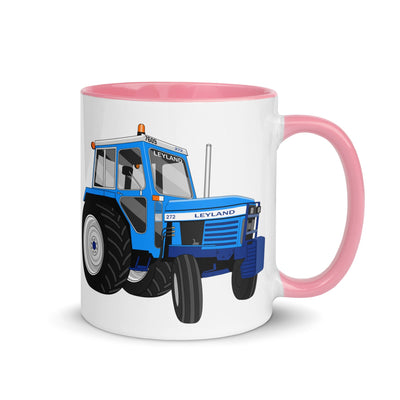 The Tractors Mugs Store Pink Leyland 272 Mug with Color Inside Quality Farmers Merch
