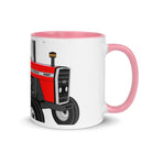 The Tractors Mugs Store Pink Massey Ferguson 698T 2.0 Mug with Color Inside Quality Farmers Merch