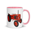 The Tractors Mugs Store Pink Nuffield 4 60 Mug with Color Inside Quality Farmers Merch