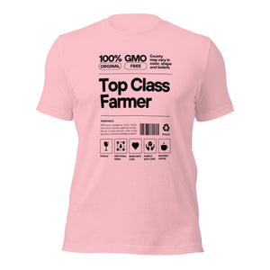 The Tractors Mugs Store Pink / S Top Class Farmer Unisex t-shirt Quality Farmers Merch
