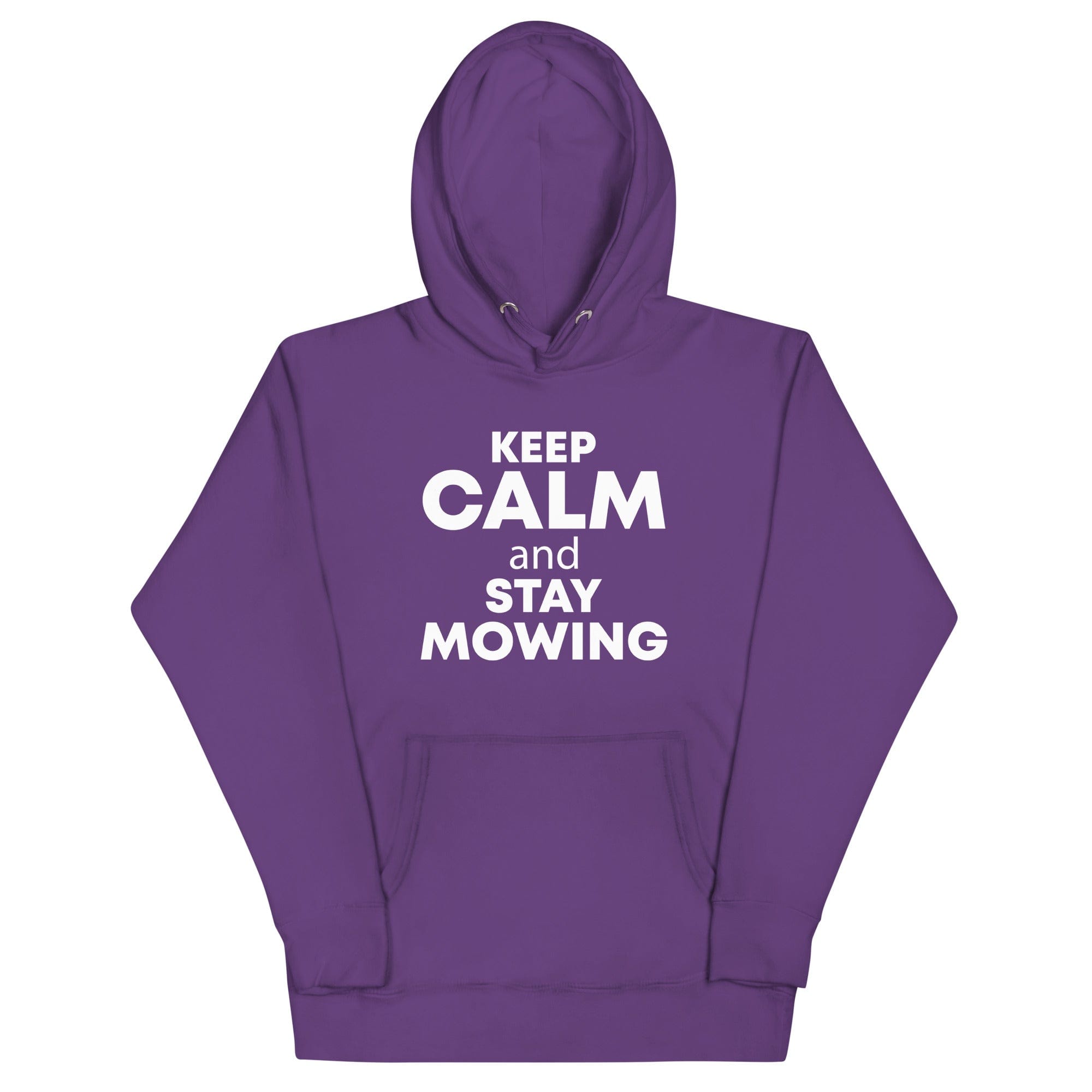 The Tractors Mugs Store Purple / S KEEP CALM and STAY MOWING Unisex Hoodie Quality Farmers Merch