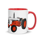 The Tractors Mugs Store Red Case David Brown 996 (1974) Mug with Color Inside Quality Farmers Merch