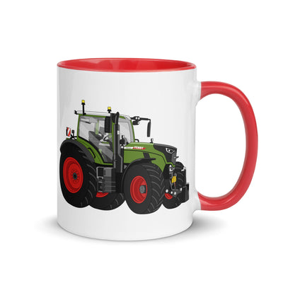 The Tractors Mugs Store Red Fendt 728 Vario Mug with Color Inside Quality Farmers Merch