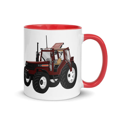 The Tractors Mugs Store Red Fiat F120 Winner Mug with Color Inside Quality Farmers Merch