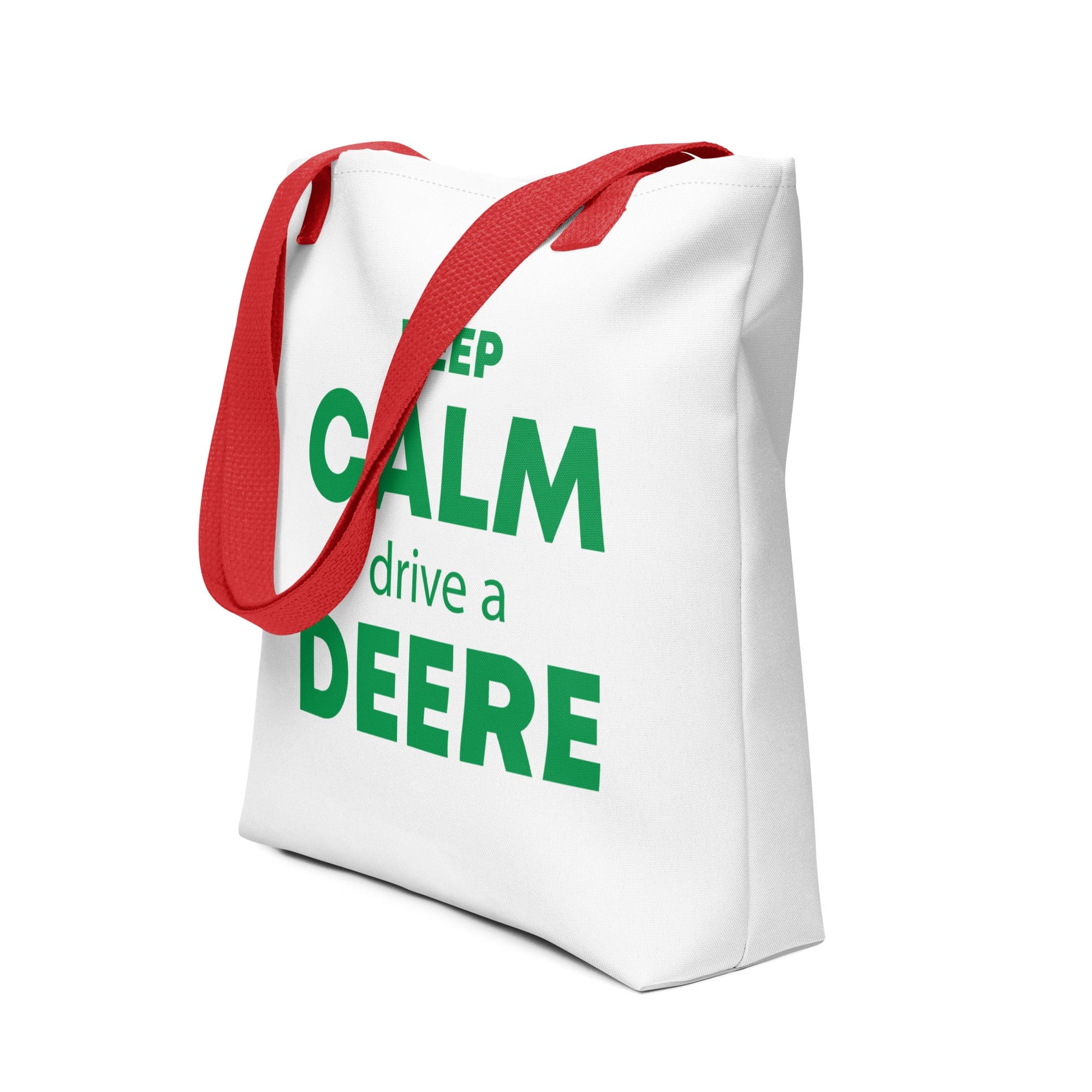 The Tractors Mugs Store Red Keep Calm Drive a Deere Tote bag Quality Farmers Merch