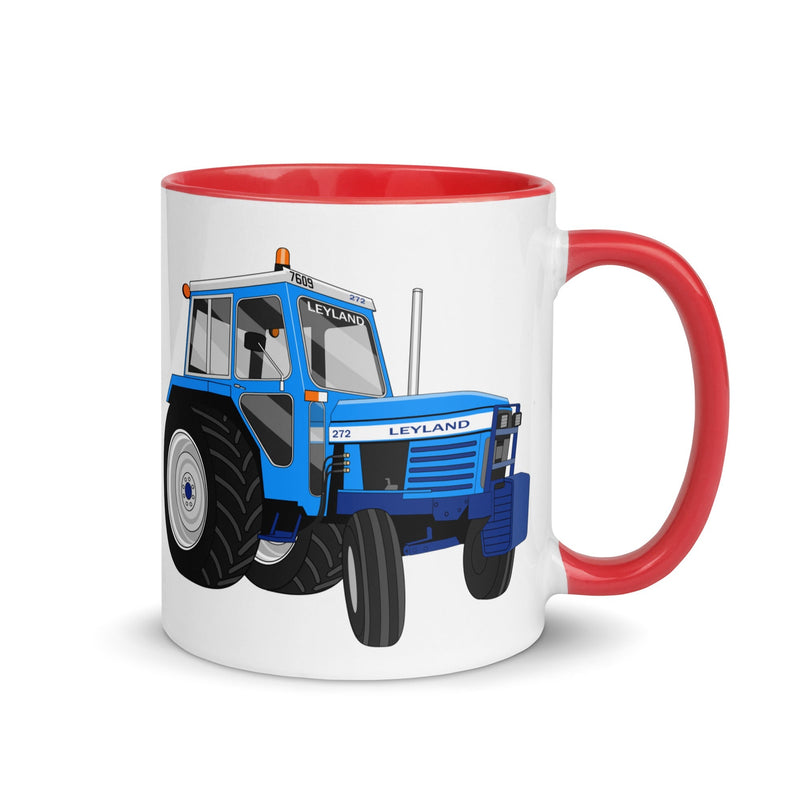The Tractors Mugs Store Red Leyland 272 Mug with Color Inside Quality Farmers Merch
