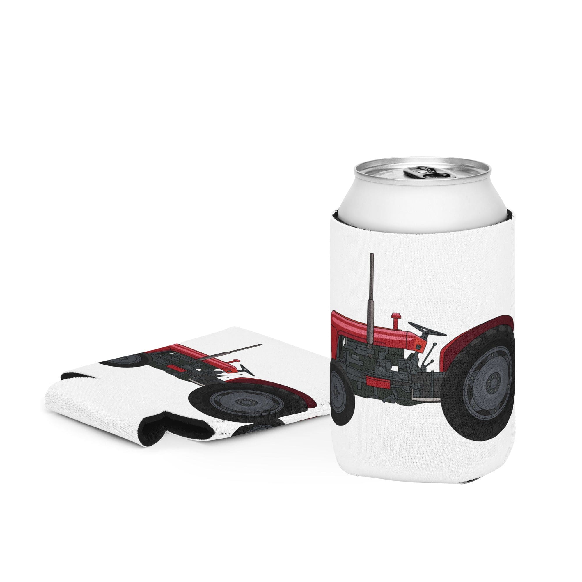 The Tractors Mugs Store Regular 12 oz Massey Ferguson 35X Can cooler Quality Farmers Merch