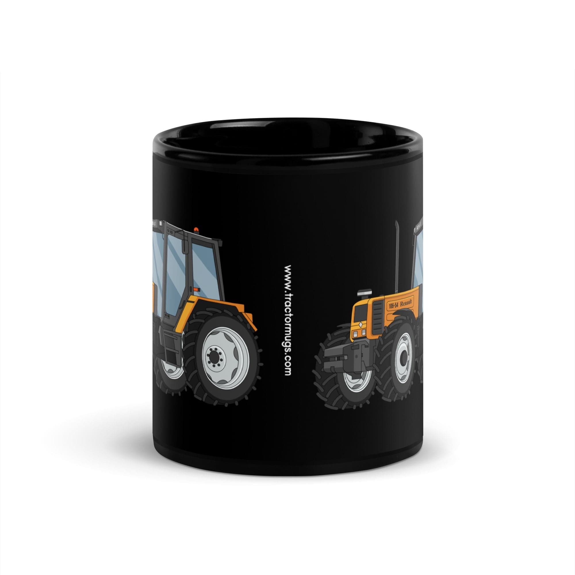 The Tractors Mugs Store Renault 106 54 Black Glossy Mug Quality Farmers Merch