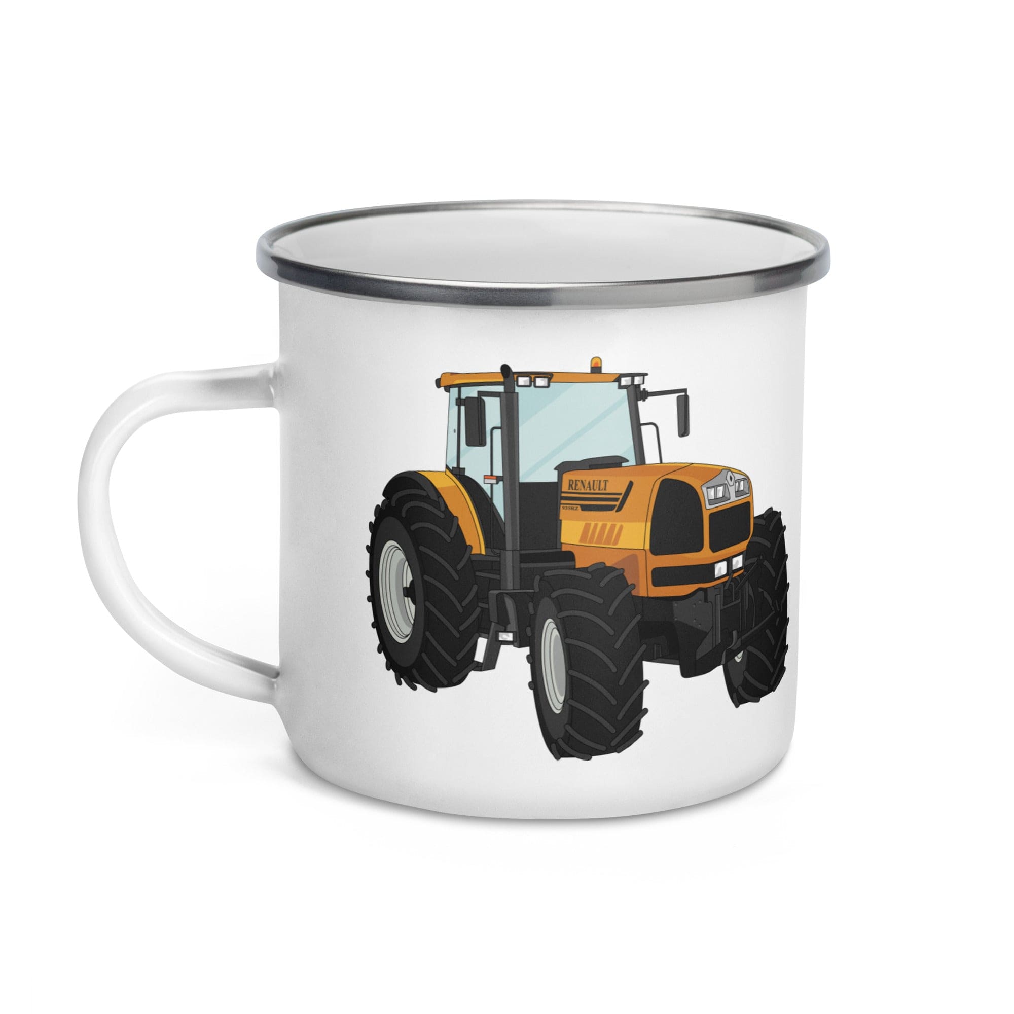 The Tractors Mugs Store Renault 935Rz Enamel Mug Quality Farmers Merch