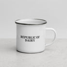 The Tractors Mugs Store Republic of Dairy Enamel Mug Quality Farmers Merch