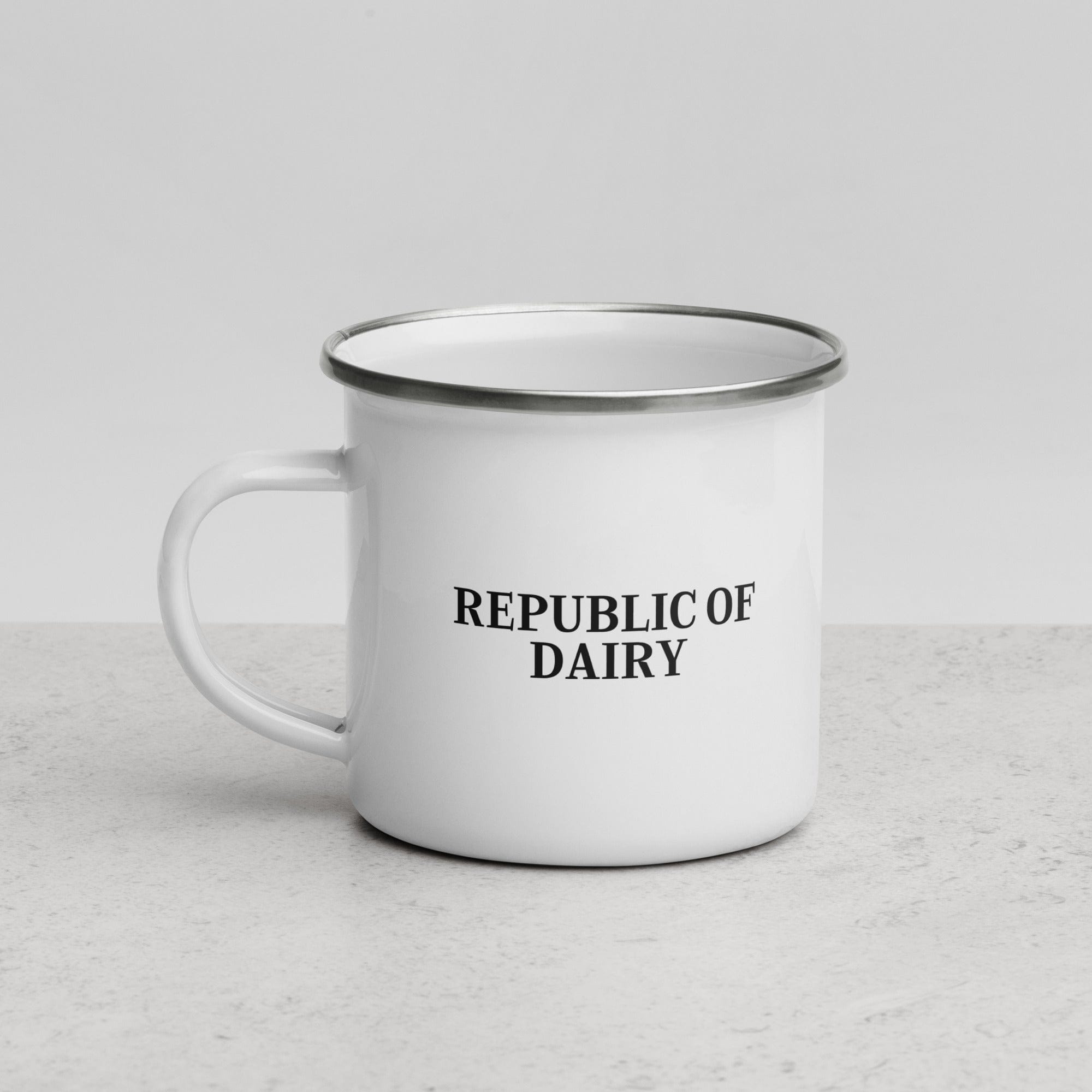 The Tractors Mugs Store Republic of Dairy Enamel Mug Quality Farmers Merch