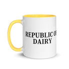 The Tractors Mugs Store Republic of Dairy Mug with Color Inside Quality Farmers Merch