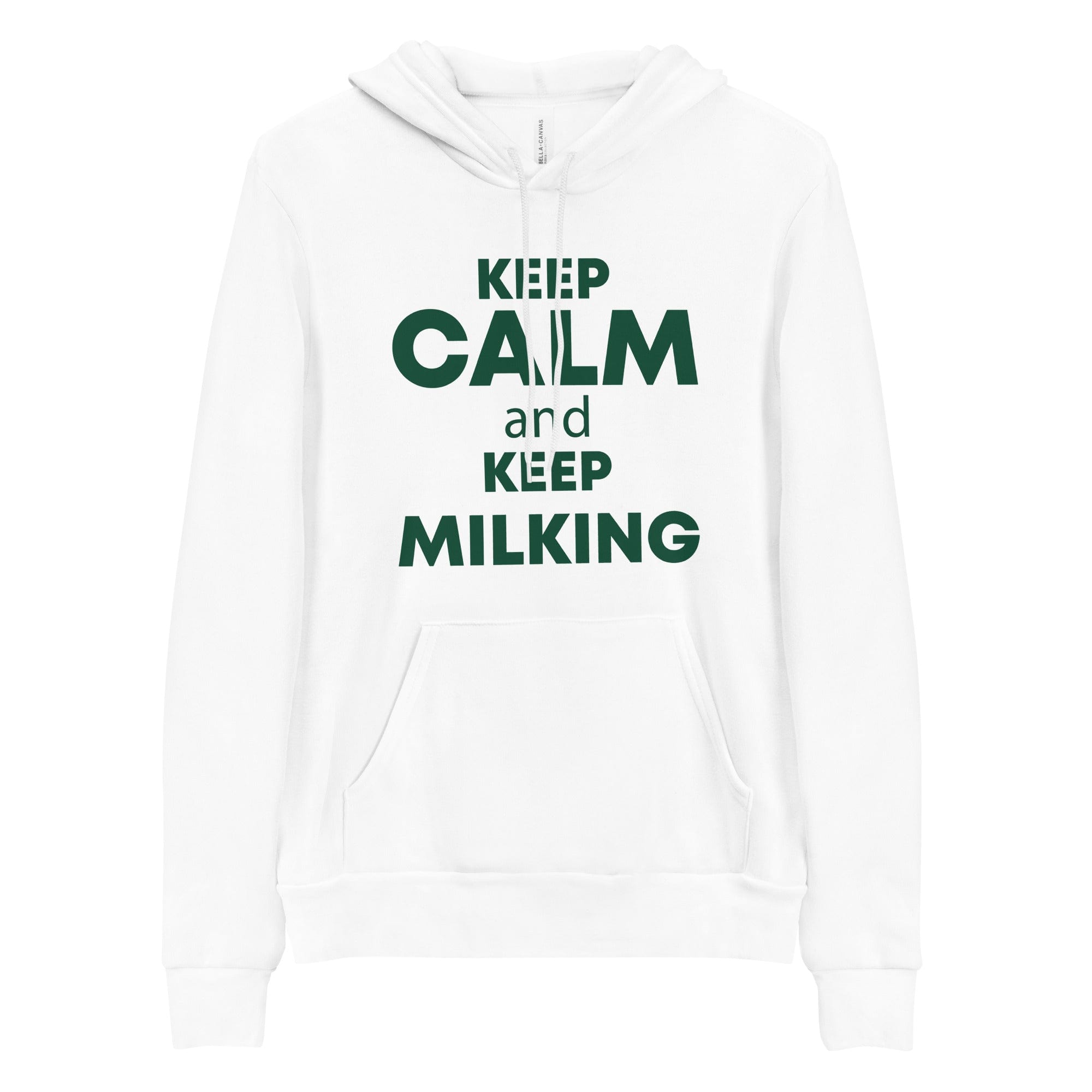 The Tractors Mugs Store S KEEP CALM and KEEP MILKING Unisex hoodie Quality Farmers Merch