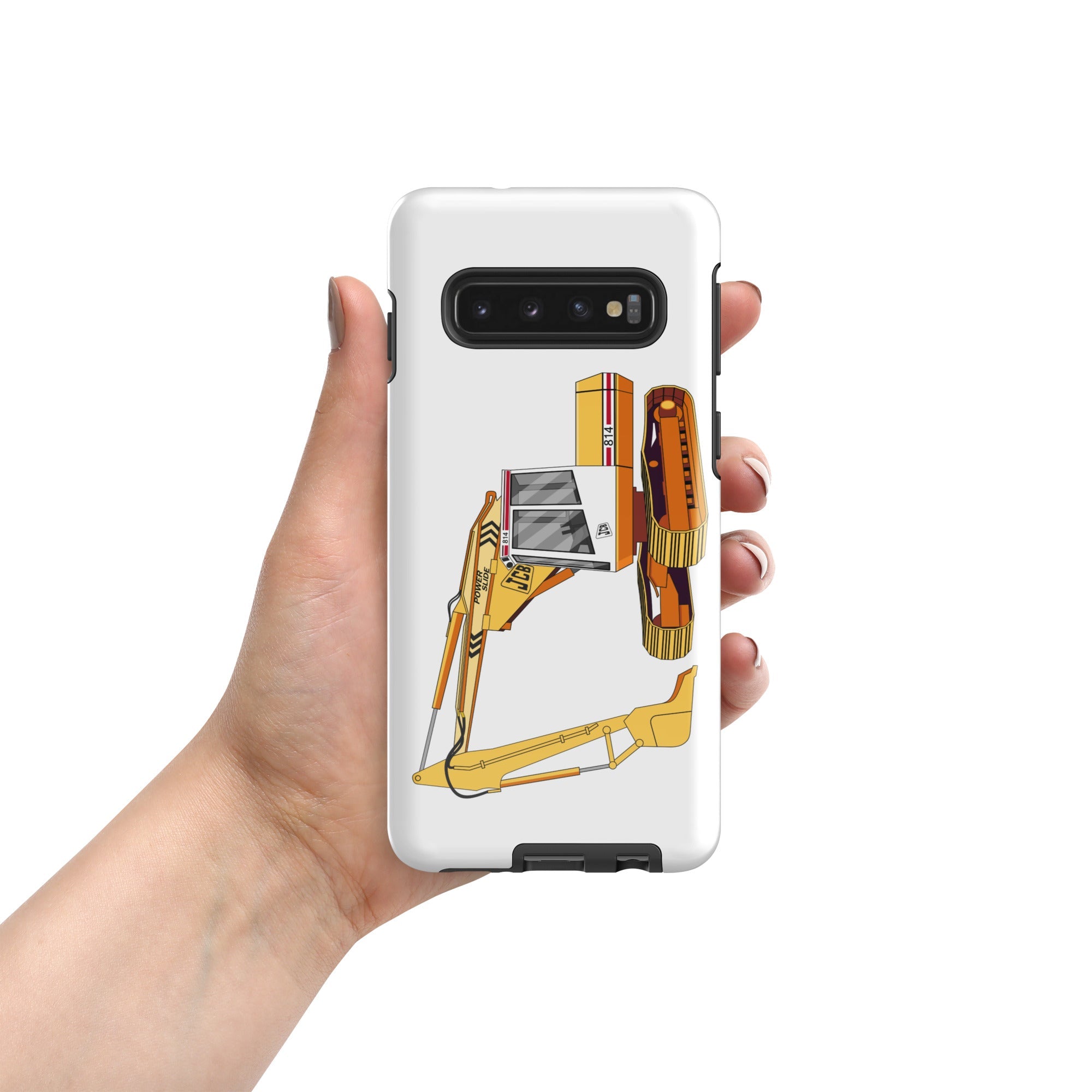 The Tractors Mugs Store Samsung Galaxy S10 JCB 814 Tough case for Samsung® Quality Farmers Merch