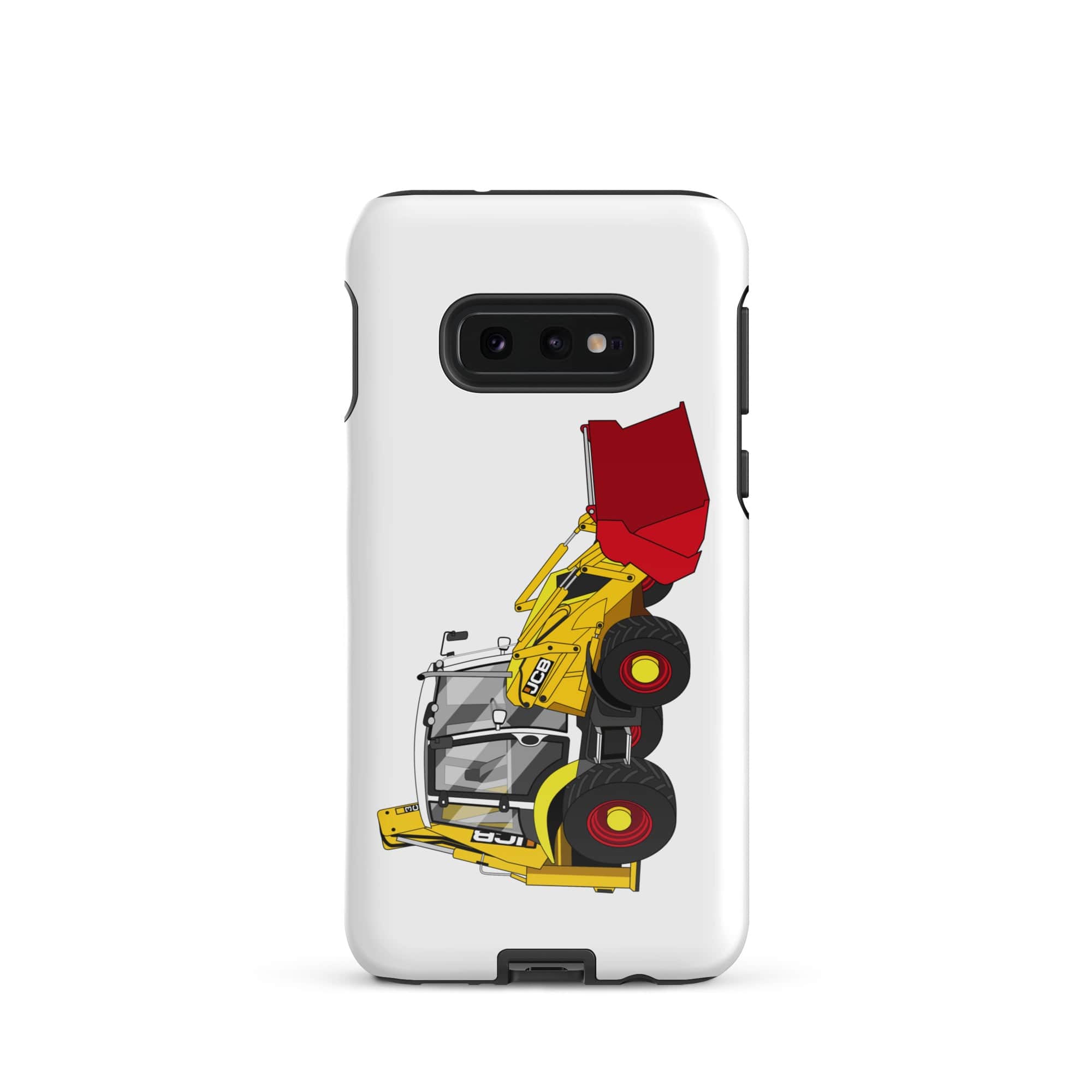 The Tractors Mugs Store Samsung Galaxy S10e JCB 3CX 70th Anniversary Edition Tough case for Samsung® Quality Farmers Merch