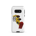 The Tractors Mugs Store Samsung Galaxy S10e JCB 3CX White Cabin 2WD Tough case for Samsung® Quality Farmers Merch