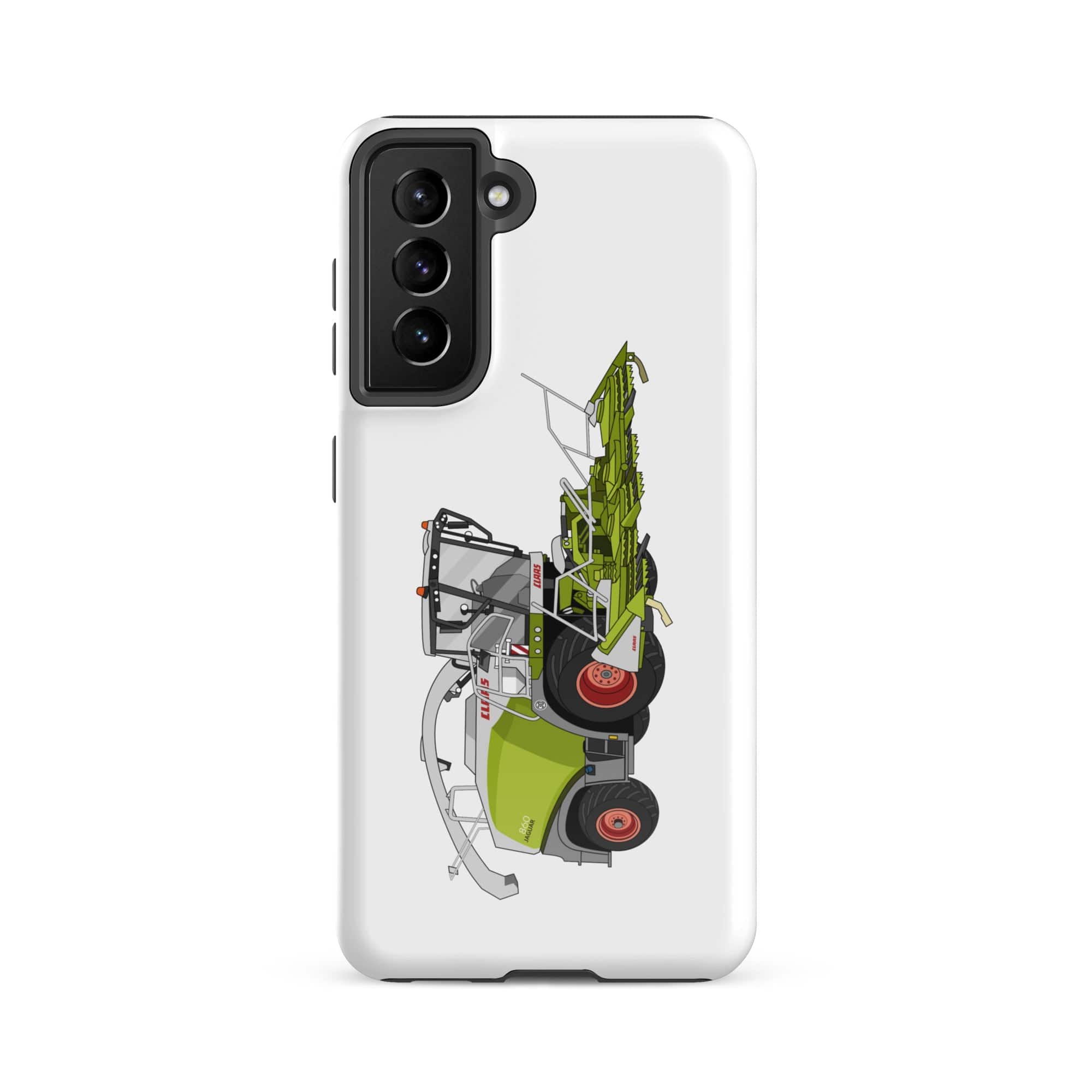 The Tractors Mugs Store Samsung Galaxy S21 FE Class Jaguar 860 Forage Harvester Tough case for Samsung® Quality Farmers Merch