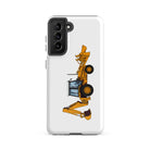 The Tractors Mugs Store Samsung Galaxy S21 FE JCB 3CX Tough case for Samsung® Quality Farmers Merch