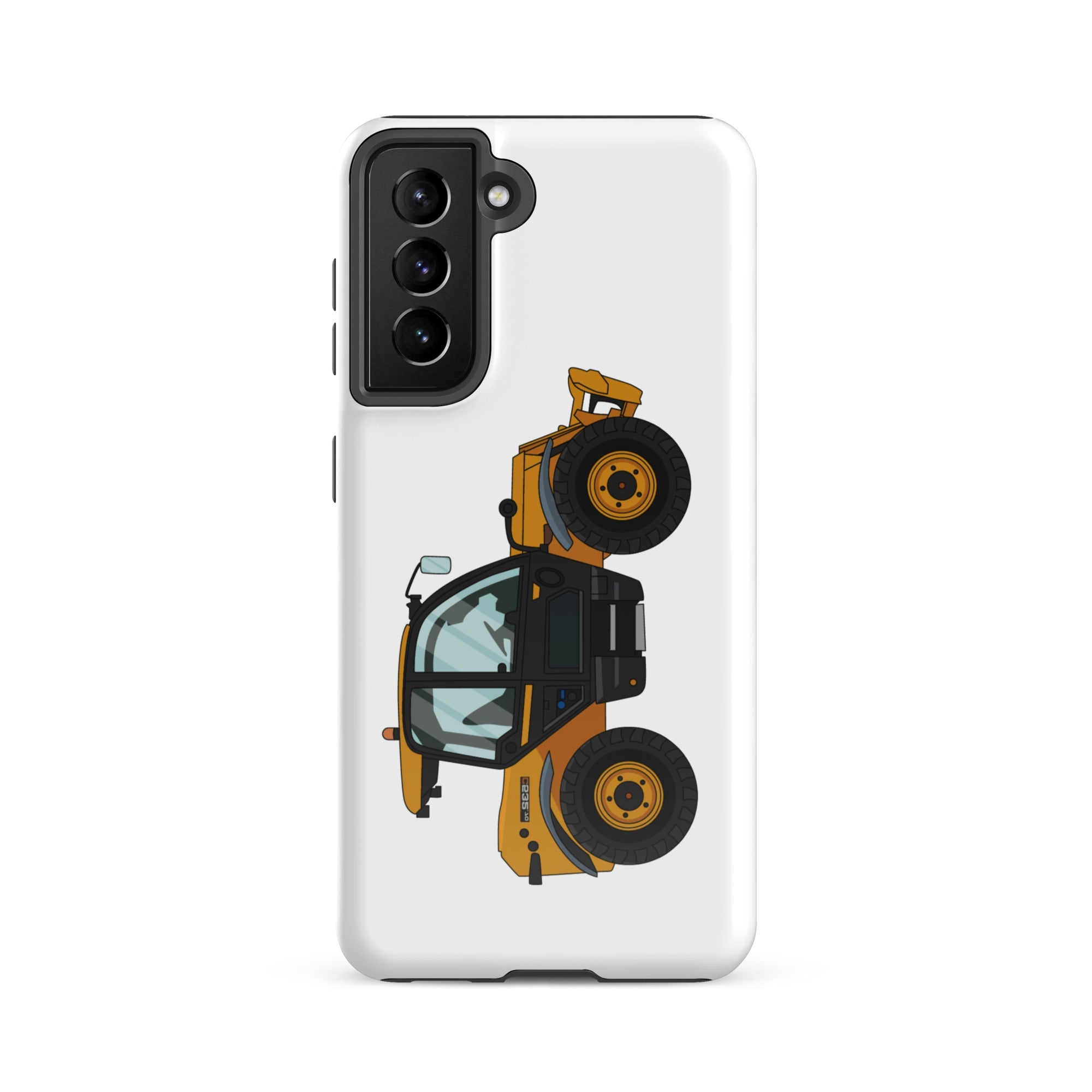 The Tractors Mugs Store Samsung Galaxy S21 FE JCB 532-60 Tough case for Samsung® Quality Farmers Merch