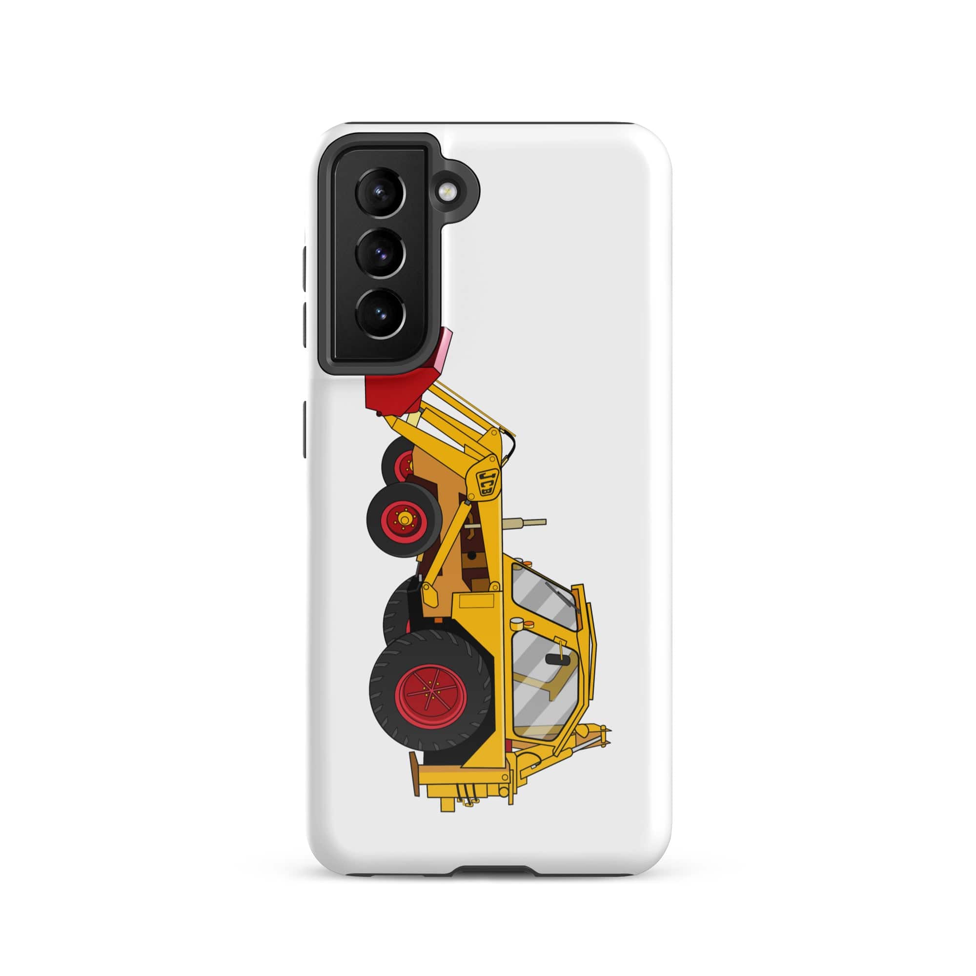 The Tractors Mugs Store Samsung Galaxy S21 JCB 3 Backhoe Tough case for Samsung® Quality Farmers Merch