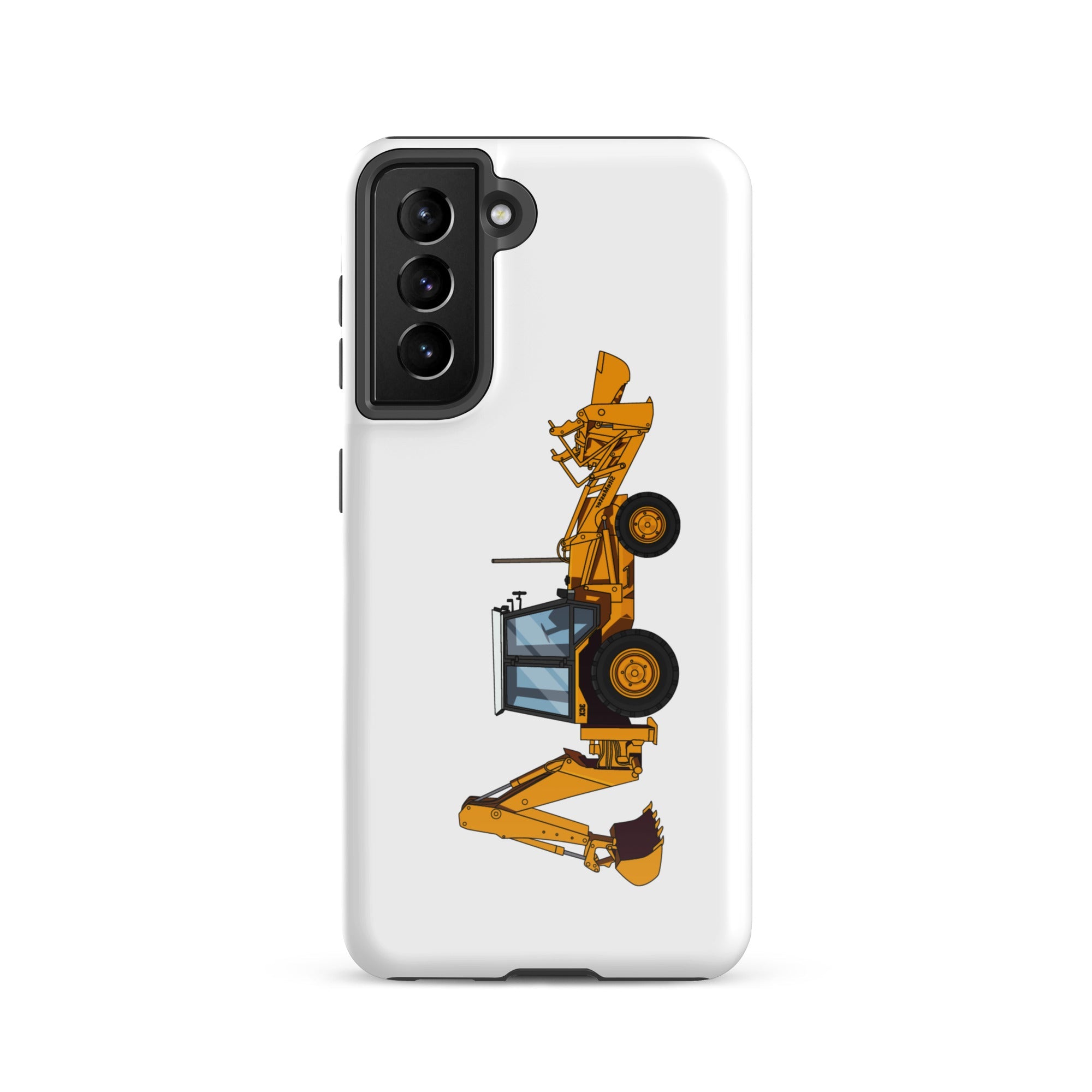 The Tractors Mugs Store Samsung Galaxy S21 JCB 3CX Tough case for Samsung® Quality Farmers Merch