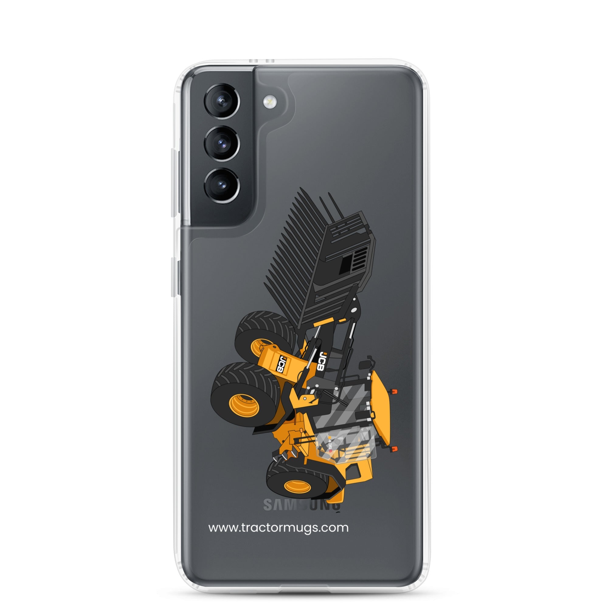 The Tractors Mugs Store Samsung Galaxy S21 JCB 435 S Farm Master Clear Case for Samsung® Quality Farmers Merch