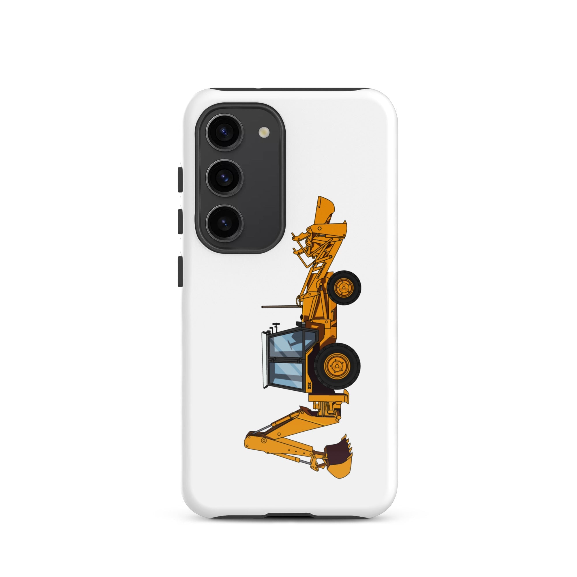 The Tractors Mugs Store Samsung Galaxy S23 JCB 3CX Tough case for Samsung® Quality Farmers Merch