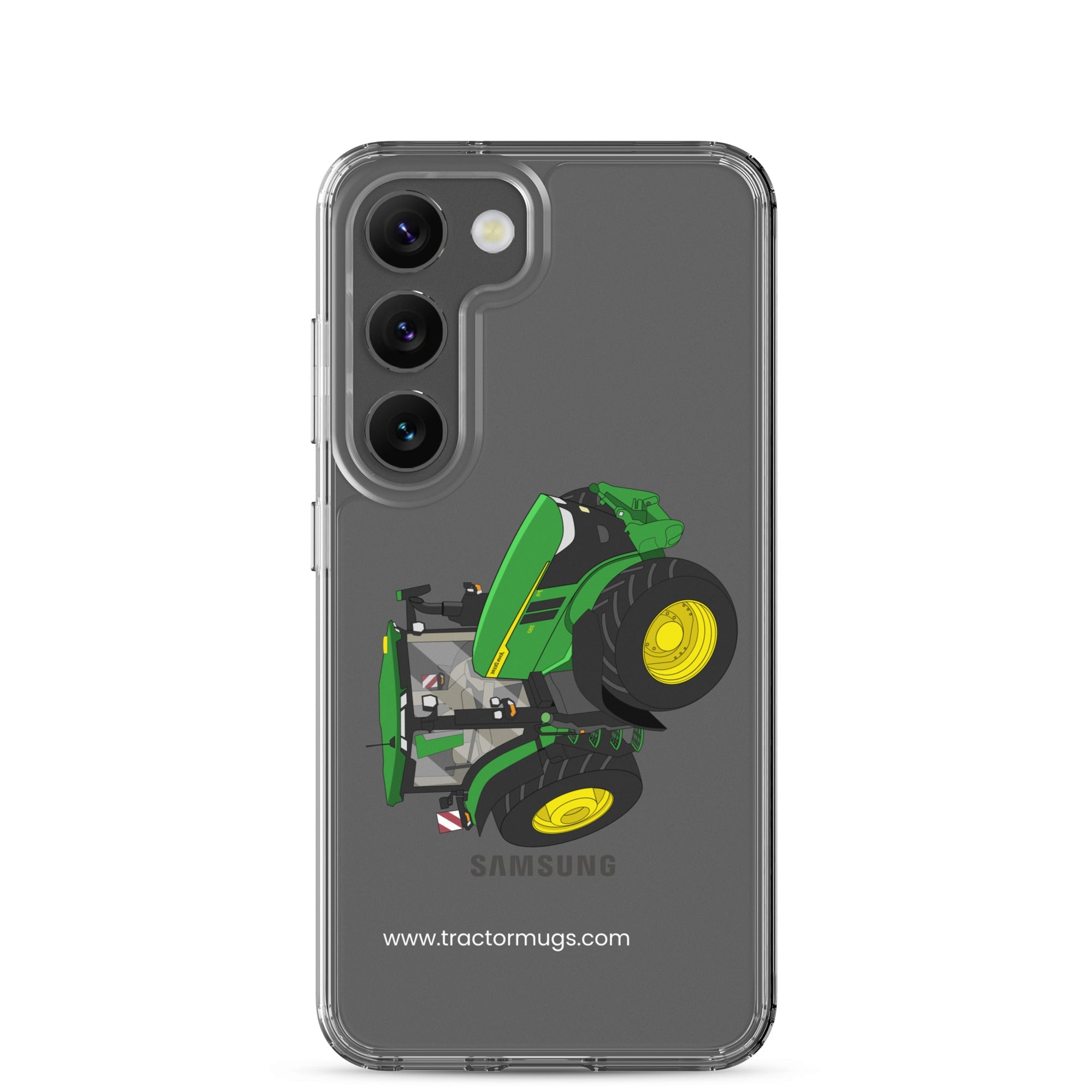 The Tractors Mugs Store Samsung Galaxy S23 John Deere 7R 350 auto powr Clear Case for Samsung® Quality Farmers Merch