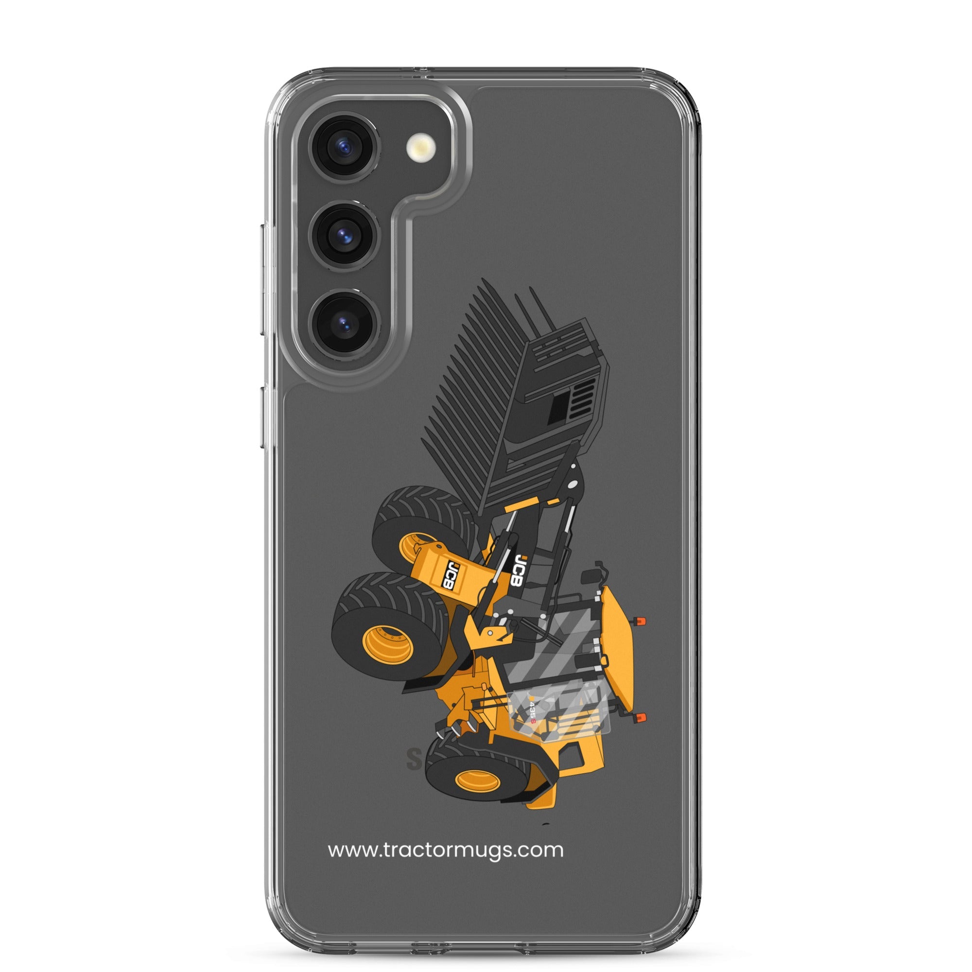 The Tractors Mugs Store Samsung Galaxy S23 Plus JCB 435 S Farm Master Clear Case for Samsung® Quality Farmers Merch