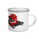 The Tractors Mugs Store Scania 143M 400 Enamel Mug Quality Farmers Merch